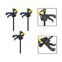 Kit 3 Grampos Sargento Aperto Rápido Madeira 200x375x60mm