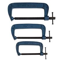 Kit 3 Grampos Sargento Tipo C 150 A 250Mm Para Marceneiro