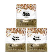 Kit 3 Granola Zero Açúcar Premium Tradicional GranoSquare 200g Vegana, Sem Glúten e Lactose, Nuts Crocantes