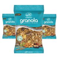 Kit 3 Granola Zero Ws Naturais 500G