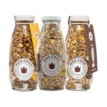 Kit 3 Granolas Crisp Garrafa Miss Croc: Lemon Pepper,