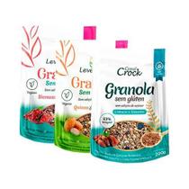 Kit 3 Granolas Zero Açúcar Sem Glúten Leve Croc: Biomassa E