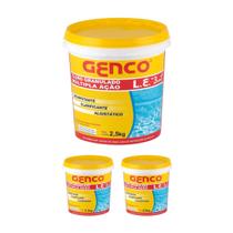 Kit 3 Granulado 2,5kg Multipla Acao 3 Em 1 P Piscina Genco