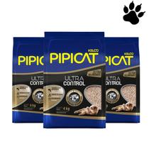 Kit 3 Granulados Sanitários Pipicat Ultra Control- 4kg