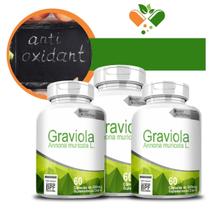 Kit 3 Graviola 500mg - Suplemento Natural 60 Cáps.
