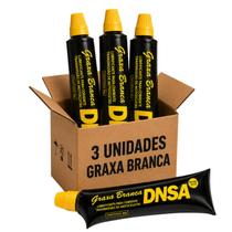 Kit 3 Graxa Branca Lubrificante Corrente Moto Bisnaga 80g Kit 3 Graxa Branca Lubrificante Corrente Moto Bisnaga 80g