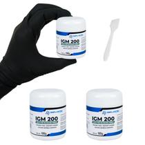 Kit 3 Graxa Branca Para Mecanismo Silicone Pote 100g Implastec IGM 200 Kit 3 Graxa Branca Para Mecanismo Silicone Pote 100g Implastec IGM 200