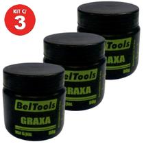 Kit 3 Graxa Corrente Moto Bicicleta 500g Resistente Água