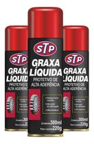 Kit 3 Graxa Líquida Lubrificante Stp - Spray 300ml