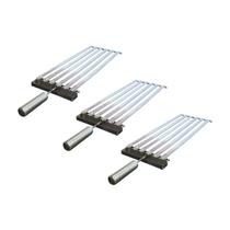 Kit 3 Grelhas Argentinas Inox para Churrasco 18cm Kit 3 Grelhas Argentinas Inox para Churrasco 18cm