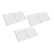 Kit 3 Grelhas Inox Modulos Auxiliar Para Churrasqueiras Gira Grill e Comum