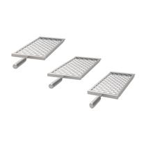 Kit 3 Grelhas Moedas Inox para Churrasco 18cm