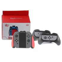 Kit 3 Grip Suporte De Controle Joy Con Para Nintendo Switch e Switch Oled