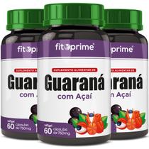 Kit 3 Guaraná Com Açai 60 Cápsulas 750Mg Fitoprime