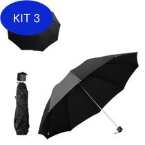 Kit 3 Guarda Chuva Mini Cabo Reto