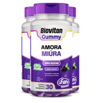 Kit 3 Gummy Amora Miura Unilife 30 gomas