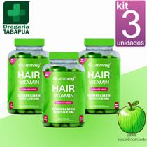 Kit 3 Gummy Hair Vitamina p Crescimento dos Cabelos e Unhas 60gms - Fortalece e diminui a queda dos cabelos