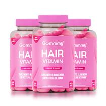 Kit 3 Gummy Hair - Vitamina Para Cabelos E Unhas Em Goma