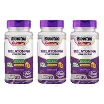 Kit 3 Gummy Melatonina+Triptofano Unilife 3x30 Gomas Sabor Maracujá