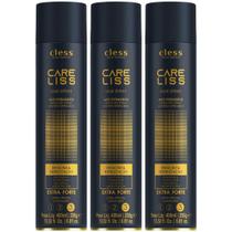 Kit 3 Hair Spray Care Liss Cless Extra Forte Laque Jato Extrasseco Fixacao Hidratacao Cabelo 400ml Kit 3 Hair Spray Care Liss Cless Extra Forte Laque Jato Extrasseco Fixacao Hidratacao Cabelo 400ml