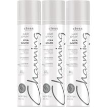 Kit 3 Hair Spray Charming Cless Fixa Solto Laque Jato Seco D-Pantenol Fixador Cabelo 150ml Kit 3 Hair Spray Charming Cless Fixa Solto Laque Jato Seco D-Pantenol Fixador Cabelo 150ml