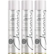 Kit 3 Hair Spray Charming Cless Fixa Solto Laque Jato Seco D-Pantenol Fixador Cabelo 400ml Kit 3 Hair Spray Charming Cless Fixa Solto Laque Jato Seco D-Pantenol Fixador Cabelo 400ml