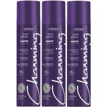Kit 3 Hair Spray Charming Cless Forte Laque Jato Seco D-Pantenol Fixador Cabelo Acao Duradoura 150ml Kit 3 Hair Spray Charming Cless Forte Laque Jato Seco D-Pantenol Fixador Cabelo Acao Duradoura 150ml