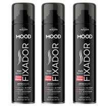 Kit 3 Hair Spray Fixador Extra Forte Mood 400Ml - My Health
