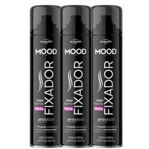 Kit 3 Hair Spray Fixador Forte Mood 400Ml - My Health