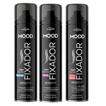 Kit 3 Hair Spray Fixador Normal Mood 400Ml - My Health