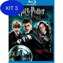 Kit 3 Harry Potter E A Ordem Da Fenix Blu-Ray - Warner