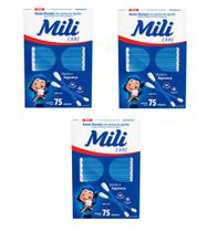 Kit 3 Hastes Flexíveis Mili Care 75 Unidades - Mili