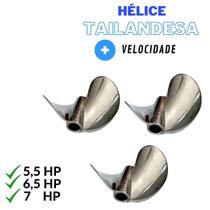Kit 3 Hélices Tailandesa P/ Motor Rabeta 5.5-6,5 E 7HP