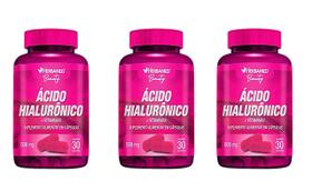 Kit 3 Hialurônico + Vitaminas 30 Capsulas. Herbamed