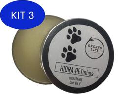 Kit 3 Hidra Petinhas - Hidratante Pet De Patinhas, Focinho, Coxins