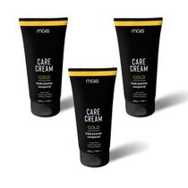 Kit 3 hidratantes corporais masc gold - care cream alta fixação anti age