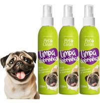 Kit 3 Higienizador Limpa Dobrinhas 120ml Pet Clean Cachorros Kit 3 Higienizador Limpa Dobrinhas 120ml Pet Clean Cachorros