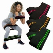 Kit 3 Hip Mini Band Elastico Pilates Yoga Funcional Resistente De Alongamento Leve Médio Forte Kit 3 Hip Mini Band Elastico Pilates Yoga Funcional Resistente De Alongamento Leve Médio Forte