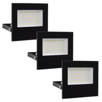Kit 3 Holofote Refletor 200w Externa Jardim Sítio Chácara