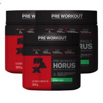 Kit 3 Hórus Pré Workout Max Titanium 300g Limão Yuzu Treino