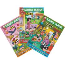 Kit 3 Hq Saiba Mais! Turma Da Mônica Em Português Quadrinhos Atividades Educativas Para Crianças Kit 3 Hq Saiba Mais! Turma Da Mônica Em Português Quadrinhos Atividades Educativas Para Crianças