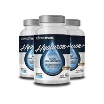 Kit 3 Hyaluron+ Ácido Hialurônico Clinicmais 30 Cápsulas