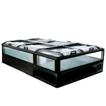 Kit 3 Ilhas Modulares Premium para Congelados Frilux - 2 RF-316 e 1 RF-315 Linha Suprema Full Glass Black Piano