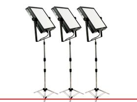 kit 3 Iluminações Softbox Led articulável com tripé, potente, robusto e fácil de guardar kit 3 Iluminações Softbox Led articulável com tripé, potente, robusto e fácil de guardar