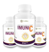 Kit 3 Imune 5+ Arginina Vitamina C D Zinco Cálcio 60 Cps