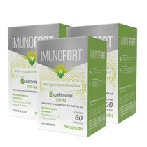 Kit 3 Imunofort Wellmune + Vitaminas 60 Capsulas Maxinutri