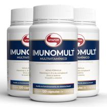 Kit 3 Imunomult Multivitamínico Vitafor 120 Cápsulas