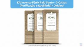 Kit 3 Incenso Palo Santo Fênix Aromas Puros Kit 3 Incenso Palo Santo Fênix Aromas Puros