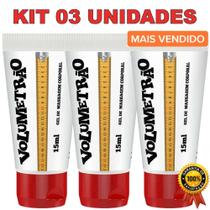Kit 3 Incha Pênis Volumetrão Gel Vasodilatador Sensação de Aumento Peniano Retarda a Ejaculação 15ml - Segred Love