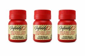Kit 3 Infinity 12 500mg 12 Cápsulas Suplemento Alimentar
